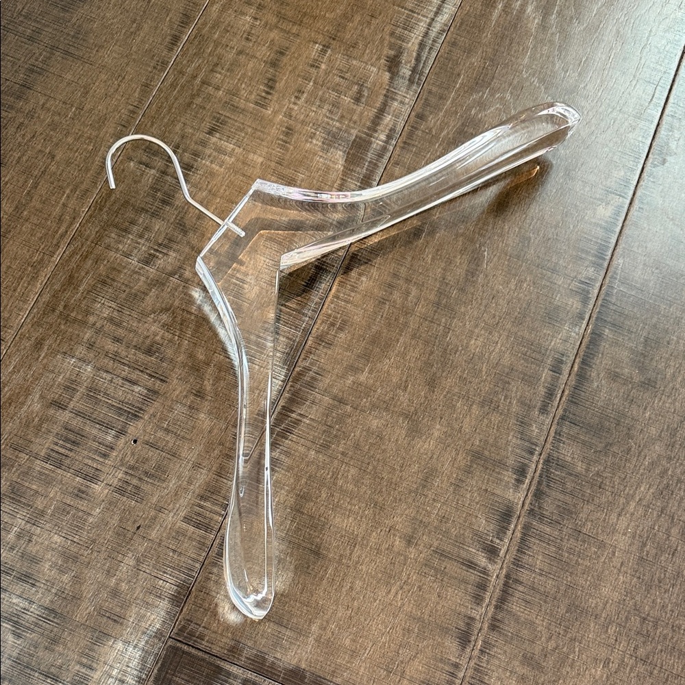 The container store Super acrylic coat hanger Clear Acrylic Hanger